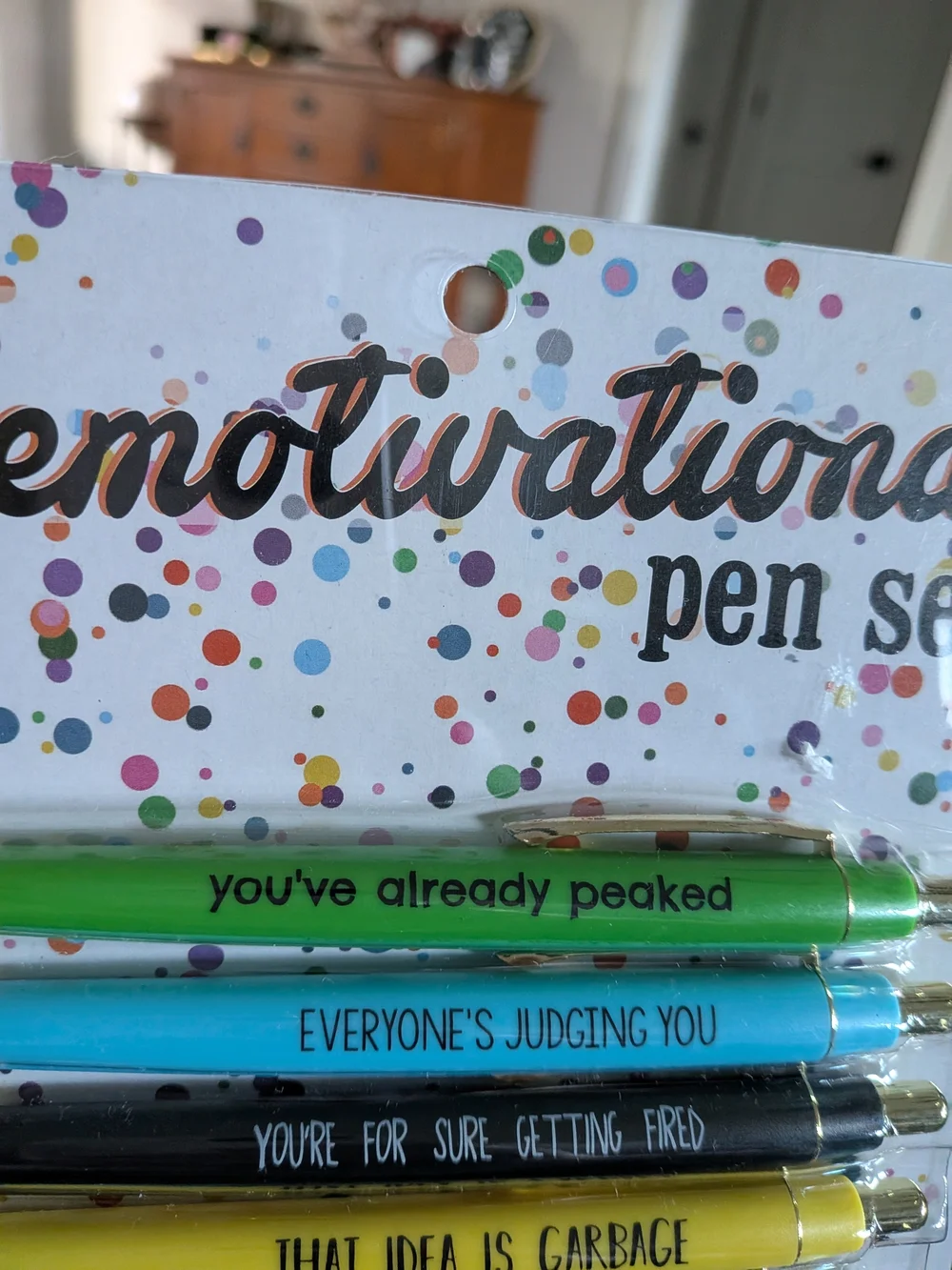 Pen Set Demotivational For The Loaera In Your Life